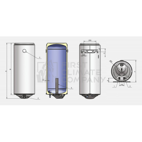 Водонагрівач Eldom Style DRY 80  2x1.0 kW 72265WD - фото 8