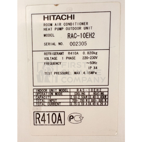 Б/у настенный кондиционер Hitachi RAS-10EH2/RAC-10EH2 - фото 2