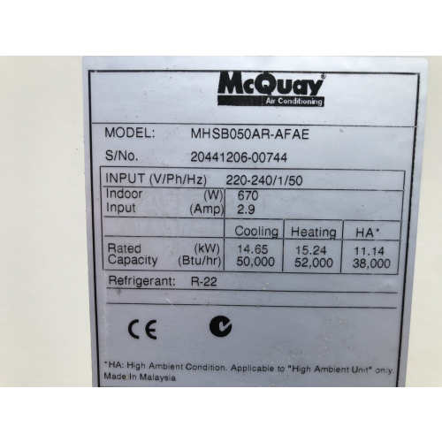 Б/у канальний кондиціонер McQuay MHSB050AR - фото 6