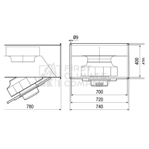 Прямокутний канальний вентилятор Maico DPK EC - фото 9