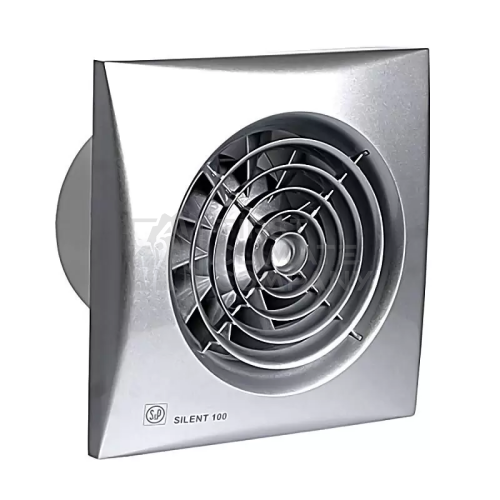 Осьовий вентилятор з датчиком вологості Soler&amp;Palau SILENT-100 CHZ SILVER - фото 5