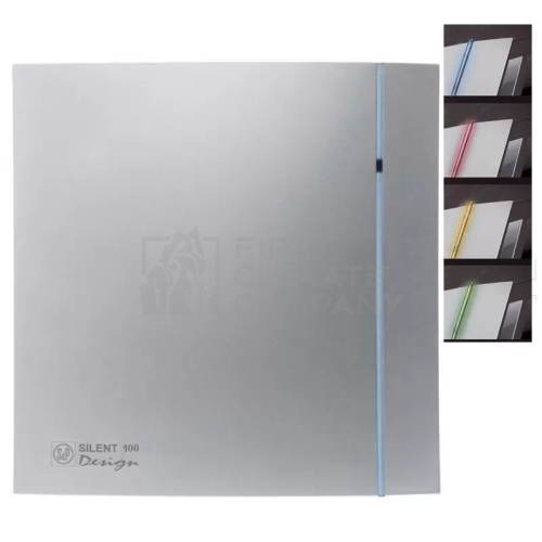осьовий вентилятор для ванної Soler&amp;Palau Silent 100 CRZ Silver Design 3C, з таймером - фото 2