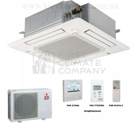 Касетний кондиціонер Mitsubishi Electric PLA - RP35BA / SUZ-KA35VA - фото 1