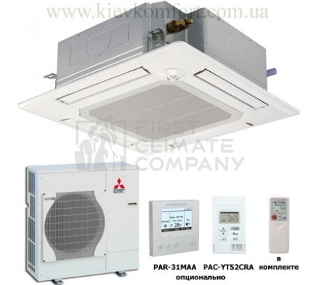 Касетний кондиціонер Mitsubishi Electric PLA - RP100BA / PU-P100VHA - фото 1