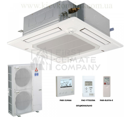 Касетний кондиціонер Mitsubishi Electric PLA - RP140BA / PUHZ-ZRP140YKA - фото 1