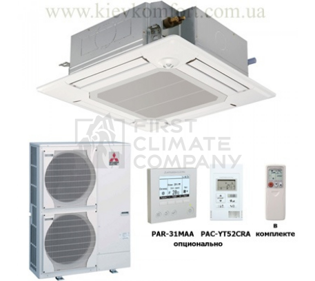 Касетний кондиціонер Mitsubishi Electric PLA - RP140BA / PUHZ-P140VHA - фото 1