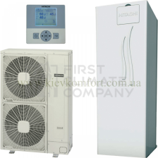Тепловий насос Hitachi Повітря-Вода Yutaki S Combi RWD-6.0 HFSNWE-200S / RAS-6HRNME-AF